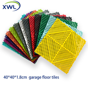 Waterproof and Anti-Slip Interlocking <strong>Garage</strong> <strong>Floor</strong> Tiles Non-Slip PP Plastic and <strong>Rubber</strong> <strong>Mat</strong> for Warehouse and <strong>Garage</strong> Flooring - Product Image 3