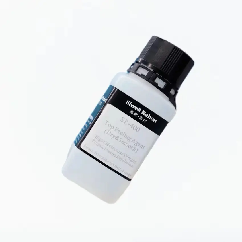 Loción de polisiloxano de alto peso molecular, agente de sensación, adecuada para productos de cuero y fibra genuinos, de alto peso molecular