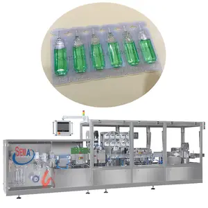 Automatic Filling Plastic Vertical Ampoule Bottle 5ml X 5A Liquid Filling And Sealing Machine