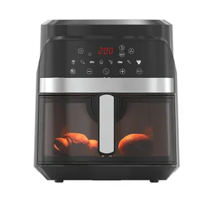 YYZG-550ASK Visual Home ไร้น้ํามัน 5L จับเวลา หม้อทอดอากาศในครัว อาหารเพื่อสุขภาพ