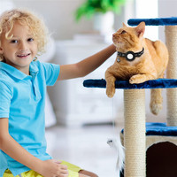 Collier et laisse pour animaux de compagnie très vendus avec support AirTag, collier en nylon réfléchissant avec support AirTag en silicone, clochette incluse