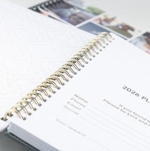 Agenda Planner A5 Personalizzabile con Copertina Rigida, Diario Settimanale e Giornaliero di Alta Qualità con Spirale, Non Datato - Product Image 3