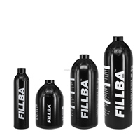 Yüksek Basınçlı 3000psi Alüminyum Tüp |   Tank için ISO7866 Sertifikalı |   5/8-18UNF Dişli Premium Mat Siyah Eloksallı HPA