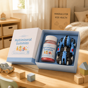 Gomitas Multivitamínicas y Minerales para Niños en Forma de Cubo, Juego Combinado en Botella, Certificado GMP, OEM, Venta al Por Mayor para Tiendas de Regalos - Product Image 1