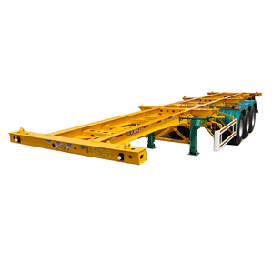 Châssis de conteneur de 40 pieds d'occasion, semi-remorque squelette, vente - Product Image 1