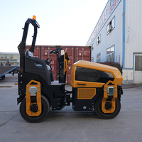 Compacteur routier pneumatique à roues multiples de 3 tonnes homologué CE, entièrement hydraulique, pour asphalte