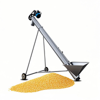 Trasportatore industriale a coclea sistema elevatore 2 T/H 220V trasportatore di alimentazione in acciaio per il produttore di carbone di grano diretto