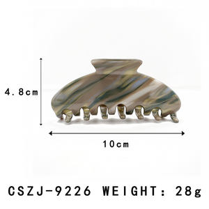 Clips à cheveux en acétate classiques intégrés à l'industrie et au commerce, accessoires de cheveux à la mode et simples, vente en gros - Product Image 2