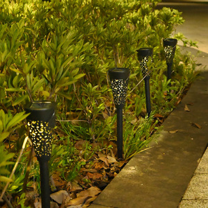 <b>Solar</b> Garden <b>Lights</b> 4 Pack LED Waterproof Outdoor Stake <b>Lights</b> For Yard Patio Pathway Decoration - Product Image 3