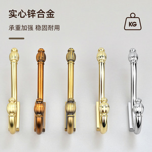 European Vintage Wall Mounted Metal Coat Hook Rectangle Durable Single Hook For Entryway Wardrobe Door Use - Product Image 2