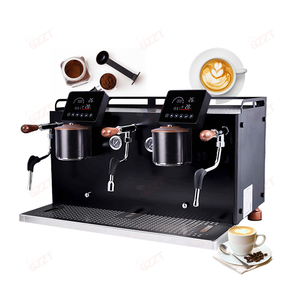 Machine à café expresso semi-automatique intelligente multifonction 2 groupes 3 chaudières Pompe rotative importée Machine à cappuccino commerciale - Product Image 6