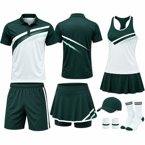 Uniforme de tennis personnalisé pour équipe adulte professionnelle avec logos, noms et numéros personnalisés, respirant, 100% polyester, qualité supérieure - Product Image 5