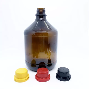 Botella de reactivo de vidrio químico ámbar con tapa de rosca de 1 <span class=keywords><strong>litro</strong></span> y 2,5 litros al por mayor para laboratorio con tapa de plástico - Product Image 5