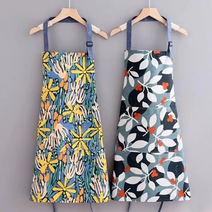 Oem ODM thoải mái chất lượng tốt in kỹ thuật số Hot Bán hộ gia đình vải nấu ăn tạp dề cho người lớn với túi - Product Image 5
