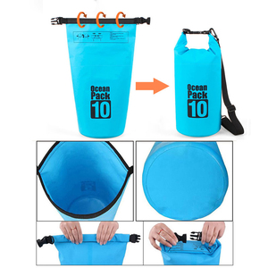 Tùy Chỉnh Trọng Lượng Nhẹ Không Thấm Nước Khô Túi Ba Lô Túi Cuộn Top Logo Cao Cấp Đi Bộ Đường Dài <span class=keywords><strong>PVC</strong></span> Lưới Bao Thuyền Ba Lô Không Thấm Nước Khô Túi - Product Image 5