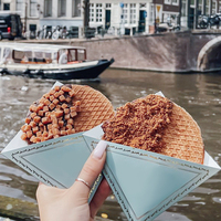 Boîte en papier écologique personnalisée pour emporter des plats à emporter, emballage alimentaire pour tranche de crêpe, croissant, stroopwaffles et cornet de gaufres
