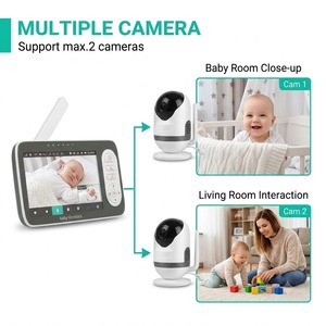 Monitor para Bebés WiFi de Modo Dual KT617T, Pantalla IPS de 5.5 Pulgadas, Cámara 720P, Largo Alcance de 300 Metros, Audio Bidireccional, Visión Nocturna Automática - Product Image 3