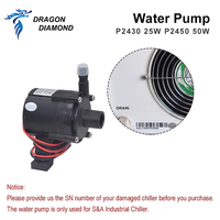 Bomba de agua de diamante Dragón, Enfriador de agua Industrial, máquina de corte láser Serie S & A, 25W, 50W, P2430, P2450, CW3000, CW5000, CW5200