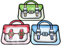 Bolsas Personalizadas de PE con Cierre Hermético, Lindas Bolsas con Forma de Mochila Escolar para Empacar Dulces y Chocolate, Regalo de Cumpleaños para Niños