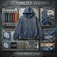 Sudadera con Capucha para Hombre, Estilo Vintage, Lavado Ácido, Efecto Desgastado por el Sol, Corte Holgado, Tejido Grueso de Algodón Francés, Venta al Por Mayor Personalizada