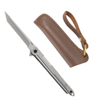 Outdoor Camping M390 Zakmes Magisch Veerpatroon Hoge Hardheid Roestvrijstalen Mes Draagbaar Fruitsnijder Vouwmes