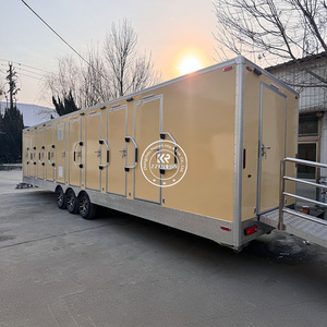 Toilettes publiques portables ADA de 10,5 m, toilettes mobiles de luxe, remorque de toilettes, camping-car, caravane, salle de bain portable - Product Image 2