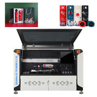 Printer UV Silinder Putar 360 Derajat Kecepatan Tinggi untuk Printhead I1600 Semi-Otomatis Resolusi Tinggi 1200dpi untuk Botol