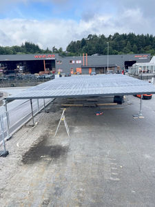 Panneau <span class=keywords><strong>de</strong></span> toit pour conteneur personnalisé <span class=keywords><strong>de</strong></span> 10 pieds <span class=keywords><strong>Abri</strong></span> pour conteneur entrepôt extérieur et équipement <span class=keywords><strong>de</strong></span> service d'ombrage pour parking à vendre - Product Image 3