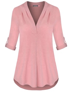 Nieuw Model Vrouwen Wit Massief Blouse Strepen Ontwerp Voor Formele <span class=keywords><strong>Blouses</strong></span> - Product Image 3