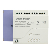 Module d'automatisation domestique intelligent Zigbee 4 canaux 85-250V RF Wifi, interrupteur de télécommande pour moteur et éclairage, disjoncteurs