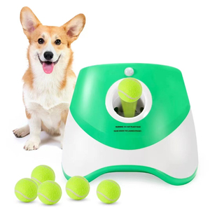 Interattivo All'aperto Pet Tennis Palla Pallina del Cane Macchina di Lancio Automatico di Palla per il Cane con 3 Pallina da Tennis nel pacchetto - Product Image 1