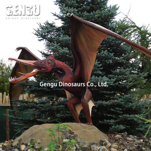 3d animatronic עף דינוזאור שליטה מרחוק עבור גן ילדים מקומות ציבוריים בנמלי תעופה קניונים מתכת - Product Image 4