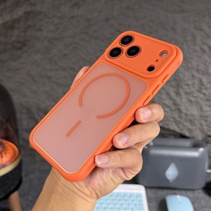 Funda Magnética Mate Translúcida para <span class=keywords><strong>iPhone</strong></span> 17 14 15 16 Pro Max 17 Air, con Marco Refrigerante, Cobertura Total de Lente y Protección Antigolpes - Product Image 4