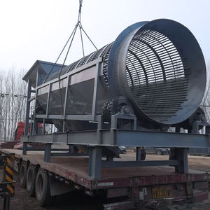 Tambor rotatorio Tamiz de suelo Máquina móvil Compost Trommel Pantalla Motor de piedra industrial Personalizar Acero inoxidable proporcionado - Product Image 6