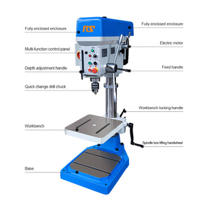 डी श्रृंखला मैनुअल मिनी बेंच टेबल ड्रिलिंग मशीन ड्रिल प्रेस - Product Image 3