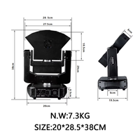 Projecteur laser RVB à tête mobile pleine couleur 6 yeux, excellent effet pour discothèques, Noël, DJ, anniversaires, bars, RVBW pour événements