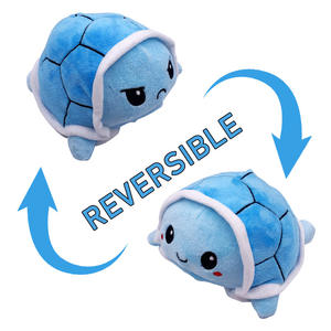 Double face Tee Turtle Plushie <span class=keywords><strong>Reversible</strong></span> <span class=keywords><strong>Peluche</strong></span> Flip Mood Plush Toy <span class=keywords><strong>Reversible</strong></span> Turtle - Product Image 3