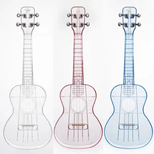 Đàn Ukulele Trong Suốt 21 Inch Đàn Guitar Mini Hòa Nhạc Đàn Guitar Cổ Điển Đàn Ukulele Acoustic Kèm Túi Nhạc Cụ Đàn Ukulele