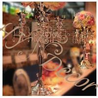 HY Luxus Heimparty Hochzeit Veranstaltung Dekor Metall Teelichter Kerze Metall Vase Halter Mittelteile