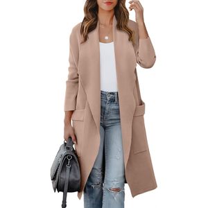 FOXA Women's Long <b>Cardigan</b> <b>Sweater</b> Full Sleeve Knitted Open Front Casual Coatigan Jacket Outfits - Product Image 1