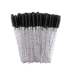 Grosir Kuas Makeup Kualitas Tinggi Sekali Pakai <span class=keywords><strong>Glitter</strong></span> Bulu Mata Maskara Tongkat Aplikator Pink Bulu Mata Spoolie Kuas Kosmetik - Product Image 4