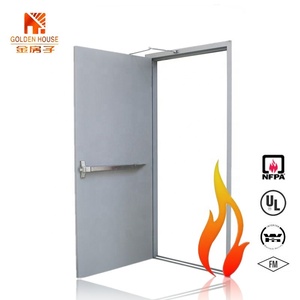 <span class=keywords><strong>Porta</strong></span> Antincendio Moderna a <span class=keywords><strong>Battente</strong></span> Singolo in Acciaio <span class=keywords><strong>Grigio</strong></span> con Barra Antipanico, Certificata e Resistente al Fuoco, con 5 Anni di Garanzia per Uso Commerciale - Product Image 2