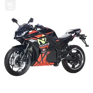 Sıcak satış CKD yüksek hızlı uzun menzilli 2000W 72V lityum elektrikli motosiklet Scooter motosiklet çift motorlu elektrikli bisiklet elektrikli
