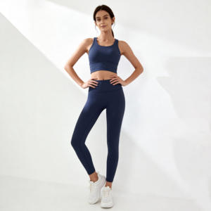 Custom logo Yoga Pants Adults Elastic Side Loop High Waist Polyester Spandex Yoga <b>Leggings</b> <b>With</b> Card <b>Pocket</b> Butt Lift <b>Leggings</b> - Product Image 2