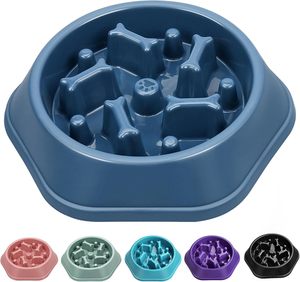 Hot Sales Non Slip Anti Gulping Anti-Choking <b>Puzzle</b> Maze Healthy Eating Stop Bloat Pet Dog Food Feeding Slow Feeder Bowl Dishes - Product Image 1