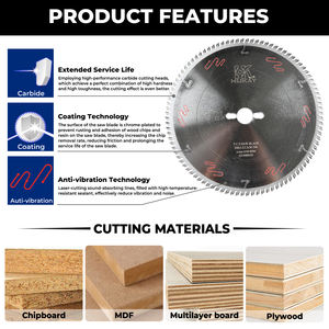 Hochpräzises Industrielles Lasergeschweißtes TCT-Hartmetall 96T Sägeblatt für Holz, Melamin, Sperrholz, Verchromt, 300mm Durchmesser Lang - Product Image 6