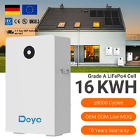 Haute efficacité Deye ESS RW-F16 LiFePO4 batterie basse tension 51.2V 60V 314Ah 16kwh LiFePO4 batterie solaire Batteries au lithium-ion