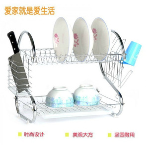 Estante de Almacenamiento para Tazones de Acero Inoxidable Tipo S, Escurridor de Metal para Cubiertos, Estante de <span class=keywords><strong>Cocina</strong></span> - Product Image 3