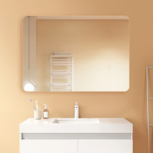 Frameless Bathroom <b>Mirror</b> <b>Rectangular</b> Glass Minimalist Design <b>Wall</b> Mounted Vanity <b>Mirror</b> For Bathroom - Product Image 2