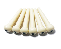 Ivory and Black Fixed String Bridge Pins for Nail Guitar Stringed Instruments Parts & Accessories